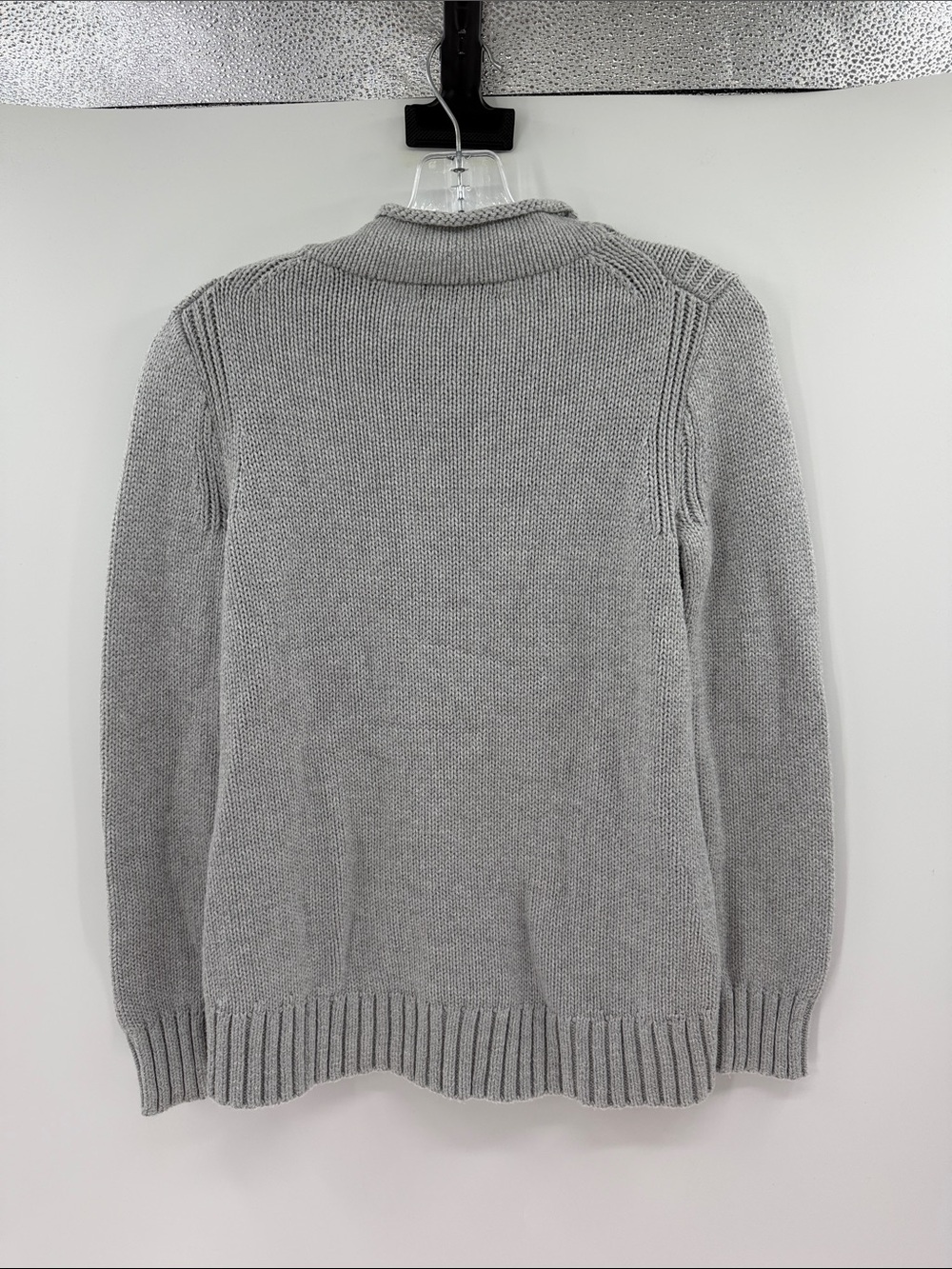 J. Crew Women's 1988 Rollneck™ Sweater in Cotton - Light Gray - Small - Picture 6 of 6